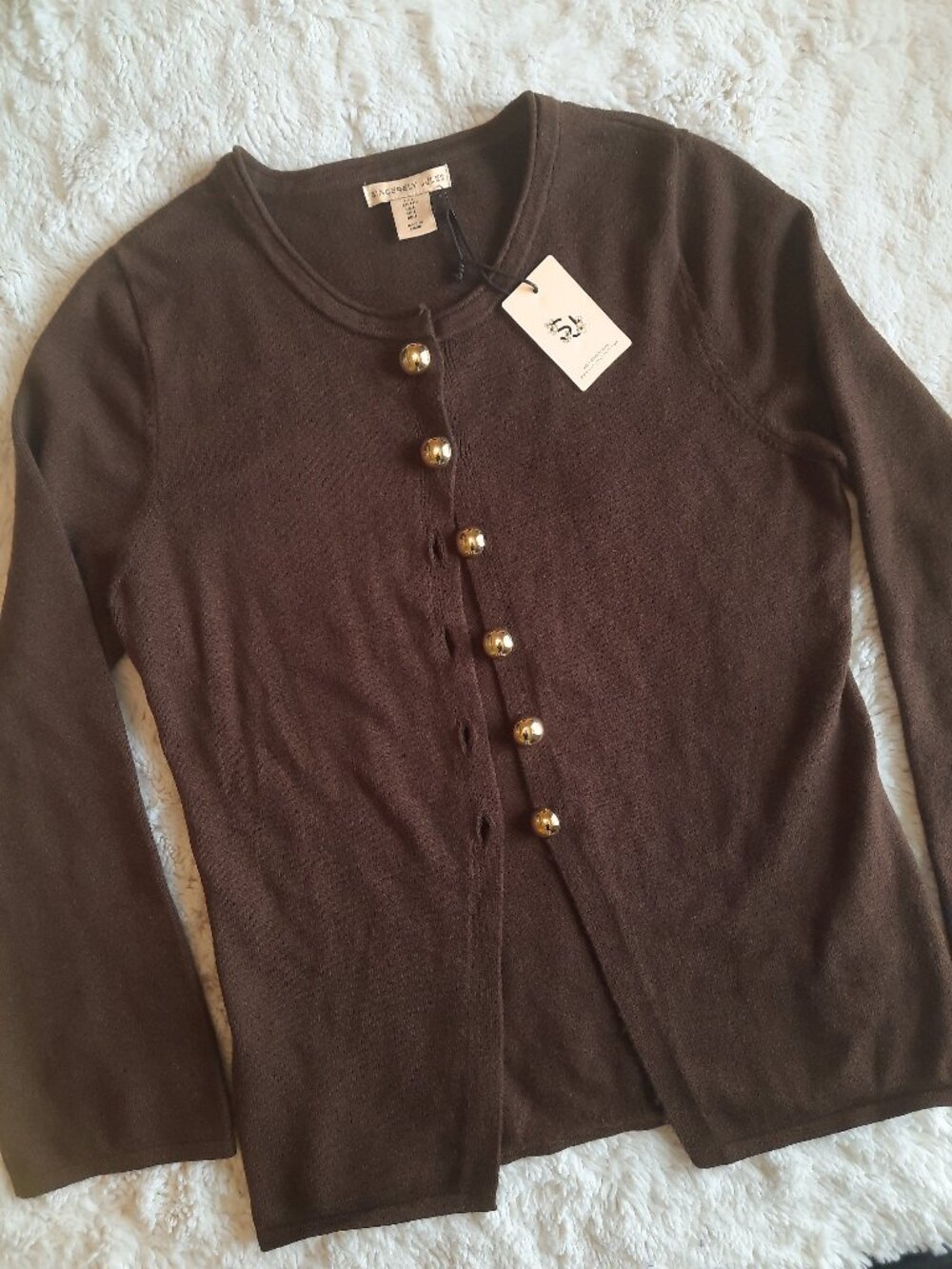 Sincerely Jules Brown Cardigan L